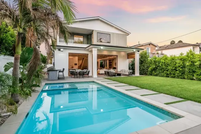 New construction contemporary home exterior in San Diego